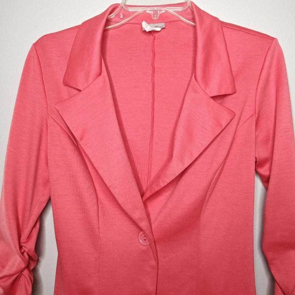 Coral Blazer Jacket Fashion Magazine